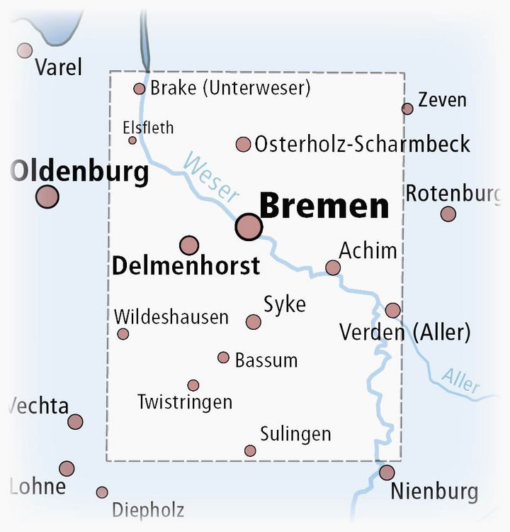 Produktbild: Publicpress Radkarte Bremen und umzu 1:100.000