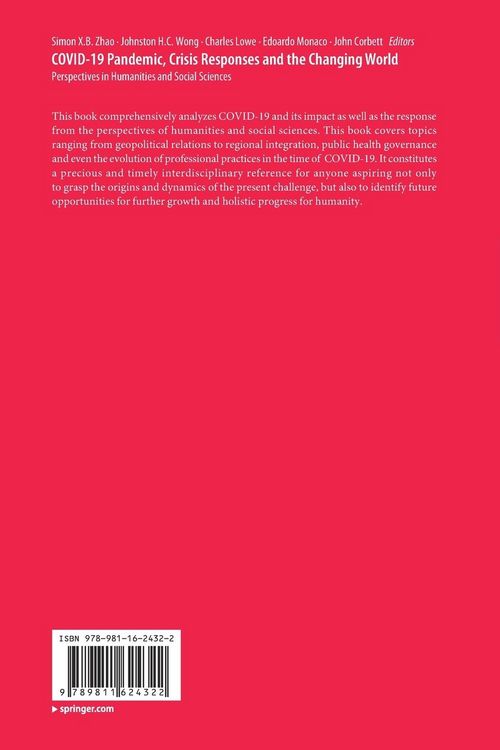 Produktbild: COVID-19 Pandemic, Crisis Responses and the Changing World