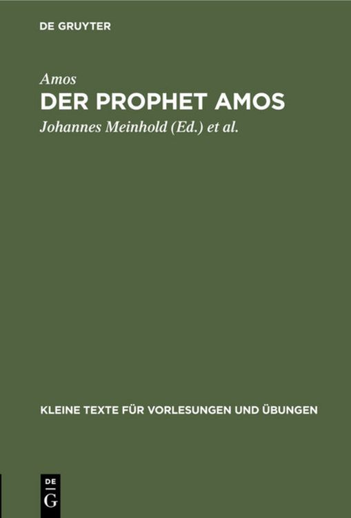 Produktbild: Der Prophet Amos