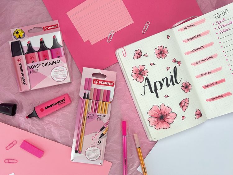 Produktbild: STABILO Pen 68 & point 88 8er Etui Shades of Pink