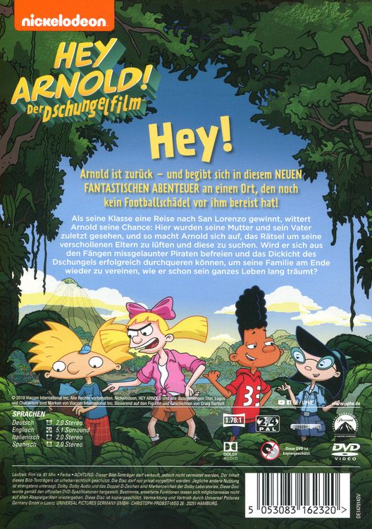 Produktbild: Hey Arnold! - Der Dschungelfilm