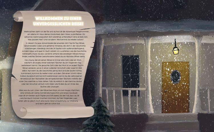 Produktbild: Mein Escape-Adventskalender: Die geheimnisvolle Zeitreise &ndash; Mit Decoderfolie