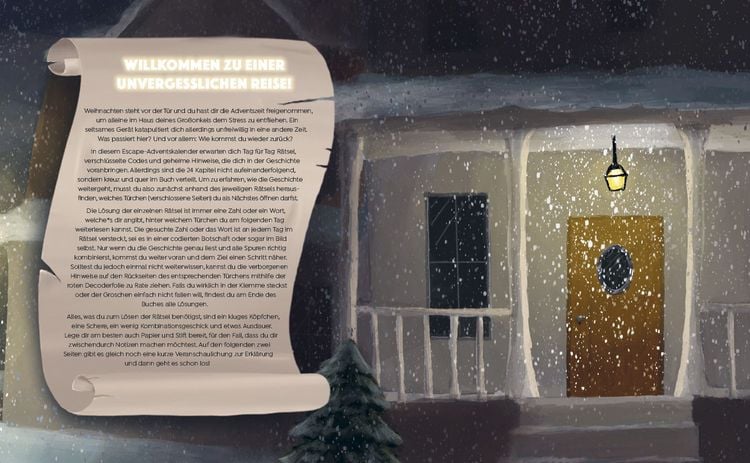 Produktbild: Mein Escape-Adventskalender: Die geheimnisvolle Zeitreise &ndash; Mit Decoderfolie