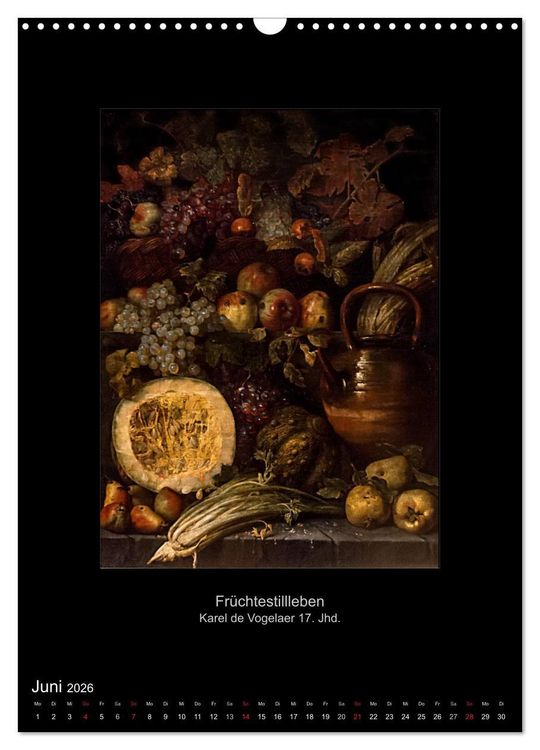 Produktbild: Stillleben - Illusionistische Malerei der Renaissance (Wandkalender 2026 DIN A3 hoch), CALVENDO Monatskalender