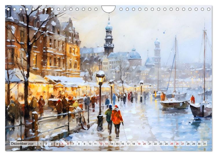 Produktbild: Hafenkante - Ein Leben mit und f&uuml;r den Hafen (Wandkalender 2026 DIN A4 quer), CALVENDO Monatskalender