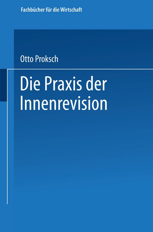 Produktbild: Die Praxis der Innenrevision