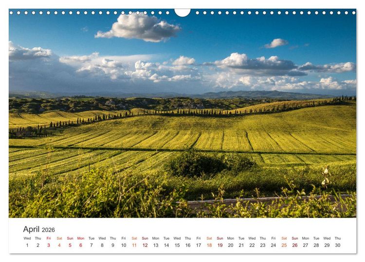 Produktbild: Tuscany A color palette (Wall Calendar 2026 DIN A3 landscape), CALVENDO 12 Month Wall Calendar