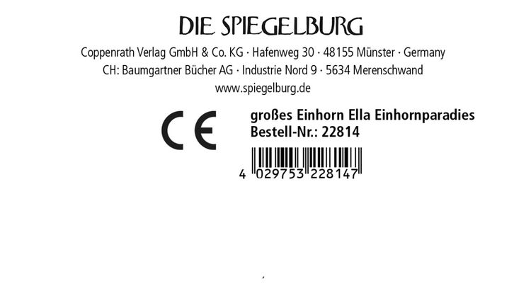 Produktbild: Einhorn Ella, gro&szlig; - Einhorn-Paradies