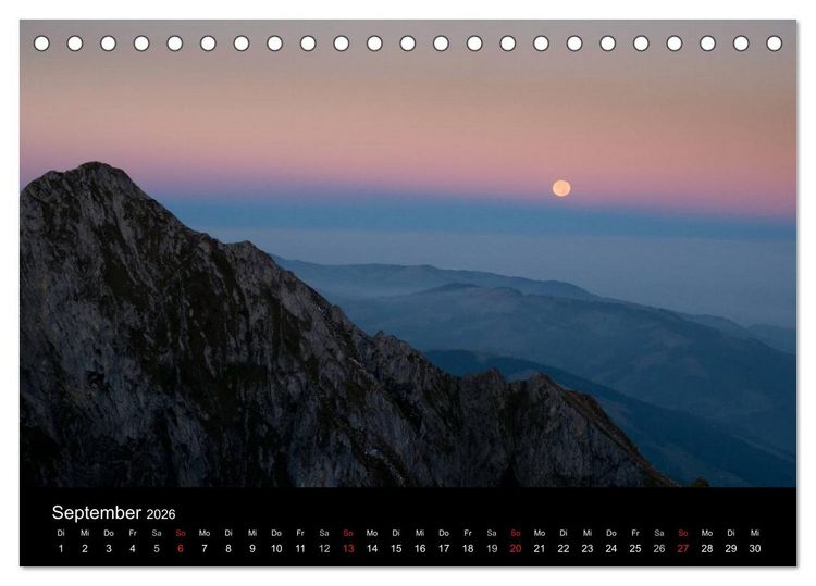 Produktbild: Lichtstimmungen Schweiz 2026 (Tischkalender 2026 DIN A5 quer), CALVENDO Monatskalender