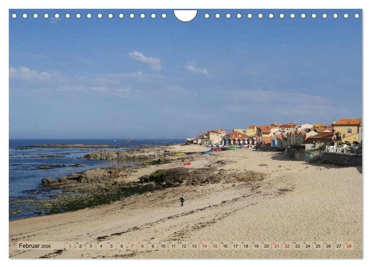 Produktbild: Von Porto nach Santiago de Compostela (Wandkalender 2026 DIN A4 quer), CALVENDO Monatskalender