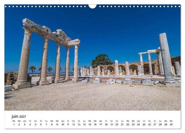 Produktbild: LA RIVIERA TURQUE Antiquit&eacute;. C&ocirc;te. Lumi&egrave;re. (Calendrier mural 2027 DIN A3 vertical), CALVENDO calendrier mensuel