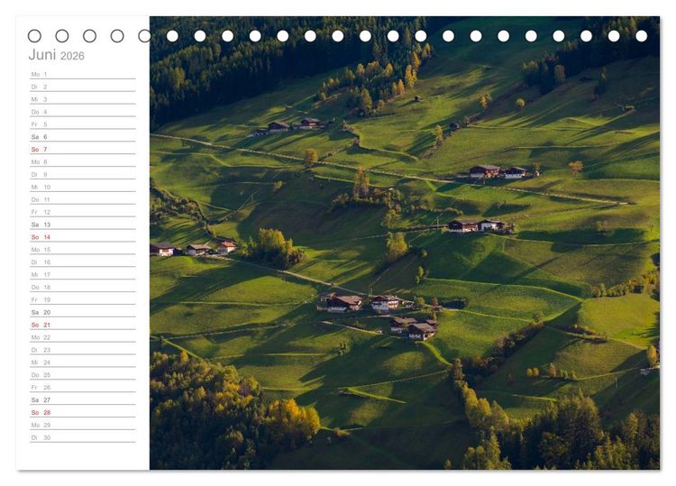 Produktbild: Wundervolle Pl&auml;tze in S&uuml;dtirol (Tischkalender 2026 DIN A5 quer), CALVENDO Monatskalender