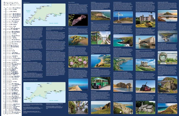 Produktbild: South West Coast Path National Trail Map