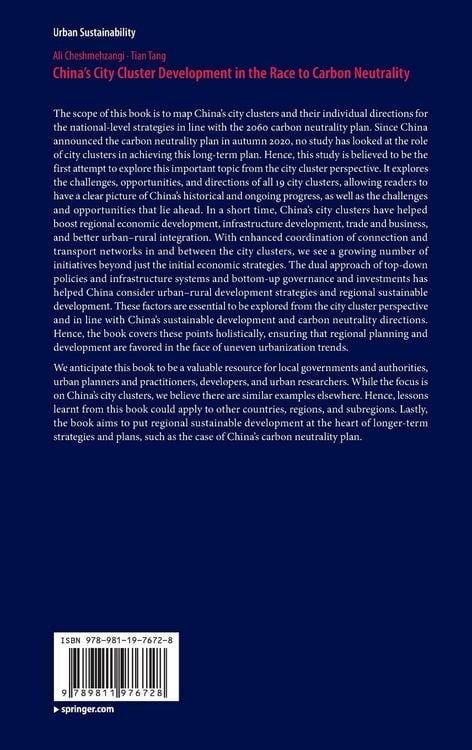 Produktbild: China&rsquo;s City Cluster Development in the Race to Carbon Neutrality