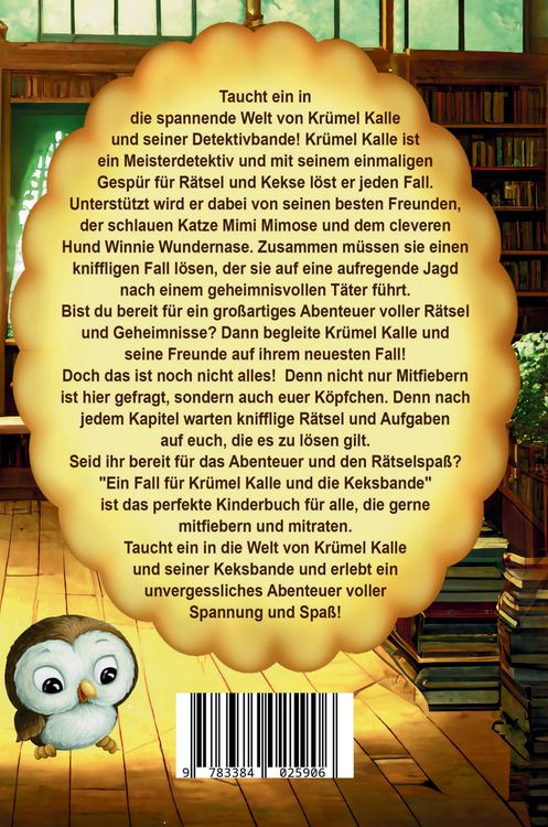 Produktbild: Das verschwundene Zauberbuch - Ein Fall f&uuml;r Kr&uuml;mel Kalle und die Keksbande