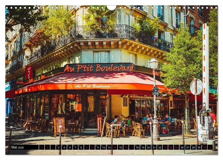 Produktbild: Paris Bistros (Wandkalender 2026 DIN A3 quer), CALVENDO Monatskalender