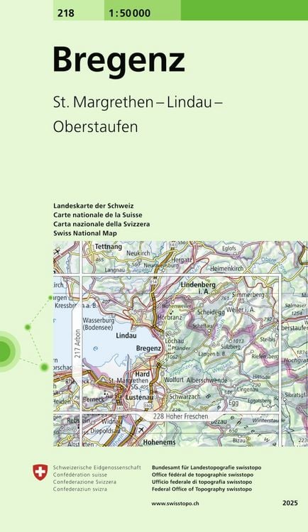 Produktbild: Swisstopo 1 : 50 000 Bregenz