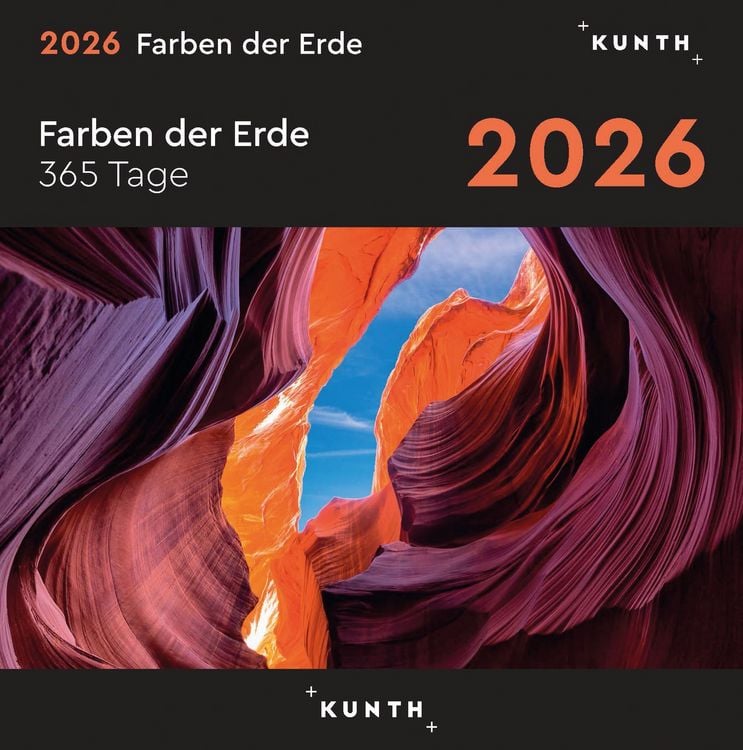 Produktbild: Farben der Erde - KUNTH 365-Tage-Abreißkalender 2026