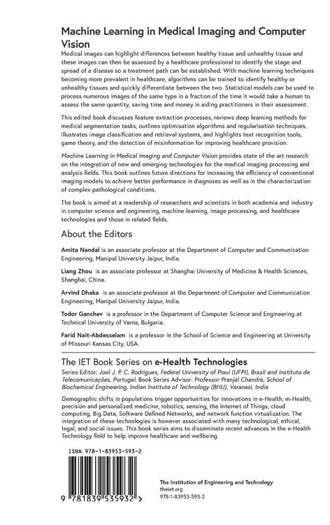 Produktbild: Machine Learning in Medical Imaging and Computer Vision