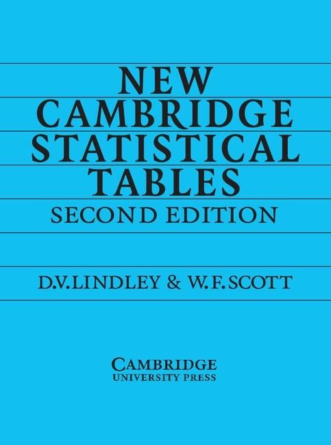 Produktbild: New Cambridge Statistical Tables