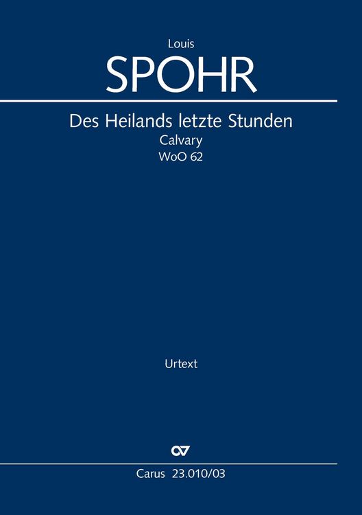 Produktbild: Des Heilands letzte Stunden (Klavierauszug)