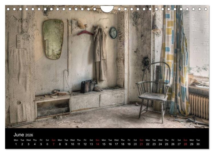 Produktbild: Lost Places - Beauty of decay (Wall Calendar 2026 DIN A4 landscape), CALVENDO 12 Month Wall Calendar