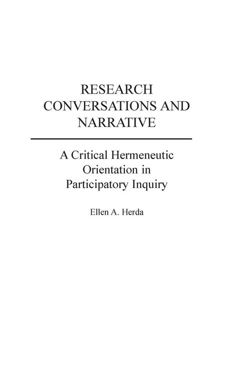 Produktbild: Research Conversations and Narrative