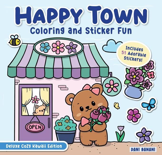 Produktbild: Happy Town Coloring and Sticker Fun