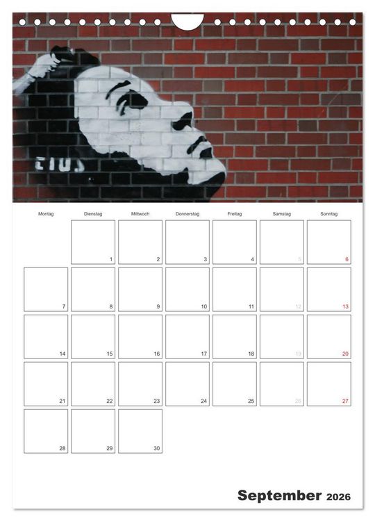 Produktbild: GRAFFITI 2026 / Planer (Wandkalender 2026 DIN A4 hoch), CALVENDO Monatskalender