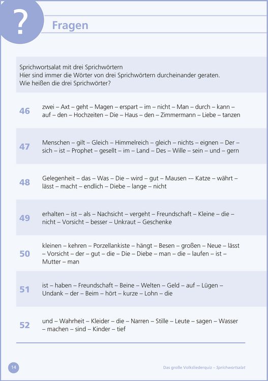Produktbild: Sprichwortsalat