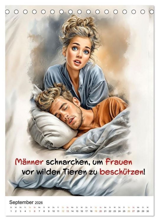 Produktbild: Liebling, mal ehrlich ..... (Tischkalender 2026 DIN A5 hoch), CALVENDO Monatskalender
