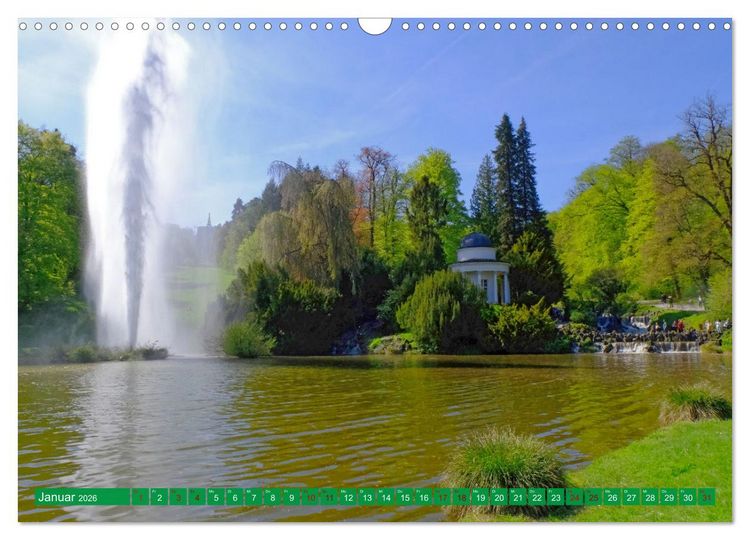 Produktbild: Bad Wilhelmsh&ouml;he Bergpark und Wasserspiele (Wandkalender 2026 DIN A3 quer), CALVENDO Monatskalender