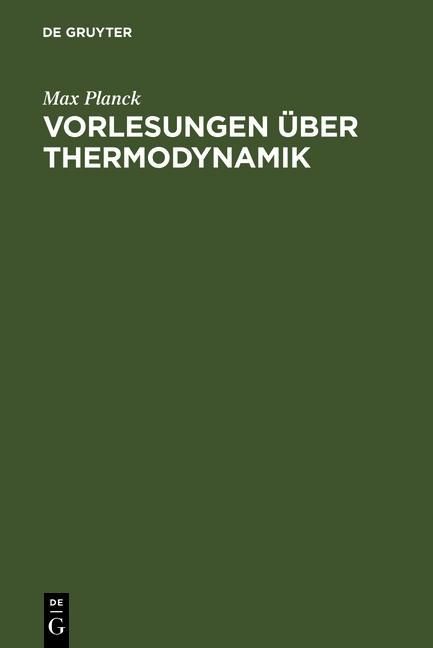 Produktbild: Vorlesungen &uuml;ber Thermodynamik
