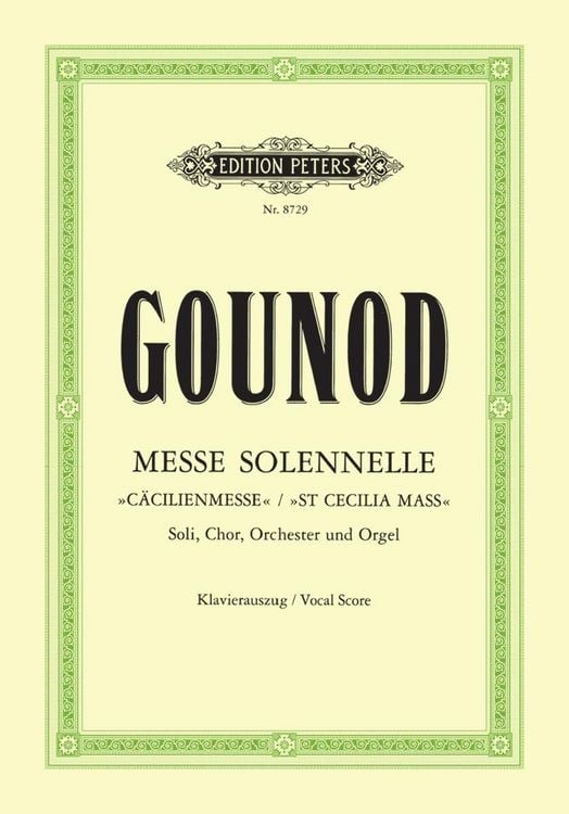 Produktbild: Messe solennelle "St Cecilia Mass" (Vocal Score)
