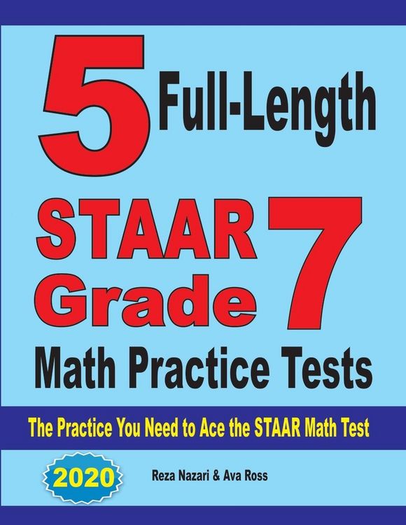 Produktbild: 5 Full-Length STAAR Grade 7 Math Practice Tests