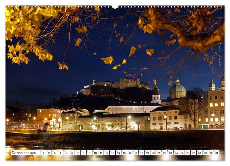 Produktbild: Mein sch&ouml;nes Salzburg (hochwertiger Premium Wandkalender 2026 DIN A2 quer), Kunstdruck in Hochglanz