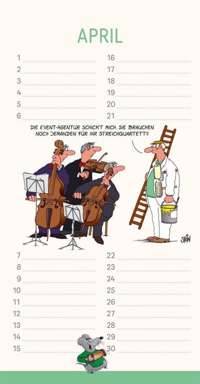 Produktbild: Uli Stein Geburtstagskalender 2027: Wandkalender
