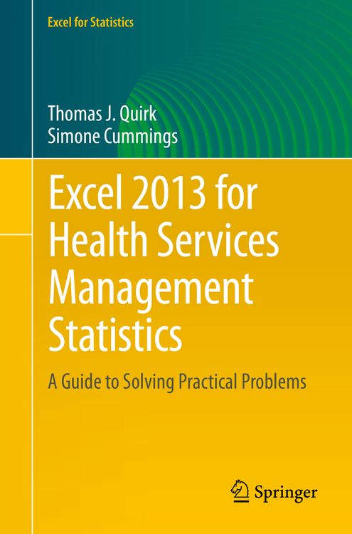 Produktbild: Excel 2013 for Health Services Management Statistics