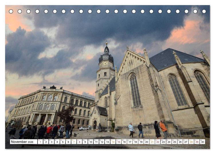 Produktbild: Altenburg, die Stadt des Skat-Spiels (Tischkalender 2026 DIN A5 quer), CALVENDO Monatskalender