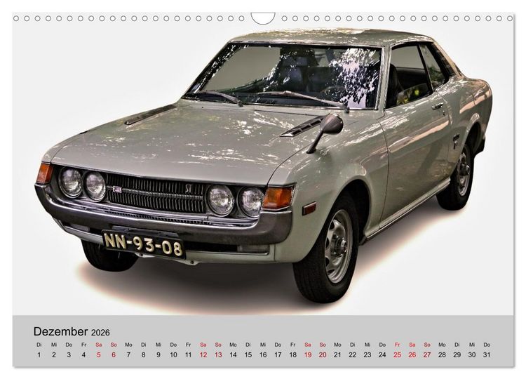 Produktbild: Japanische Oldtimer (Wandkalender 2026 DIN A3 quer), CALVENDO Monatskalender