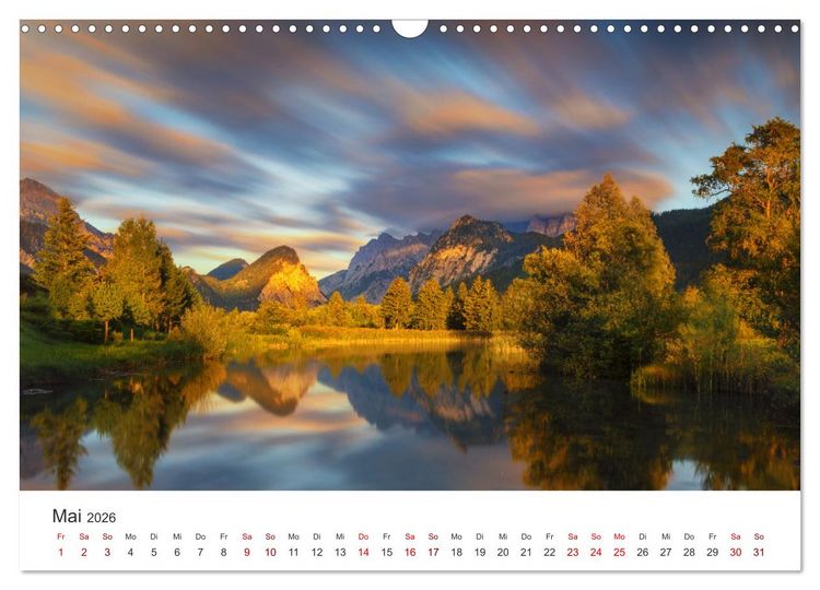 Produktbild: Bezaubernde Bergseen (Wandkalender 2026 DIN A3 quer), CALVENDO Monatskalender