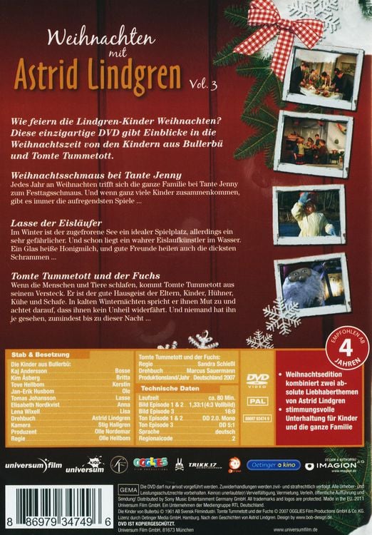 Produktbild: Weihnachten mit Astrid Lindgren Vol. 3
