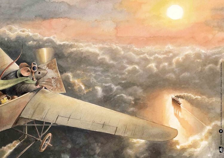 Produktbild: Lindbergh. Die abenteuerliche Geschichte einer fliegenden Maus. Kamishibai Bildkartenset