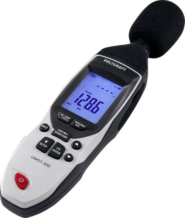 Produktbild: VOLTCRAFT UM5/1 200 Temperaturadapter -200 - 1372 &deg;C F&uuml;hler-Typ K Multifunktions-Umweltmessger&auml;t 5in1