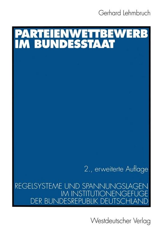 Produktbild: Parteienwettbewerb im Bundesstaat
