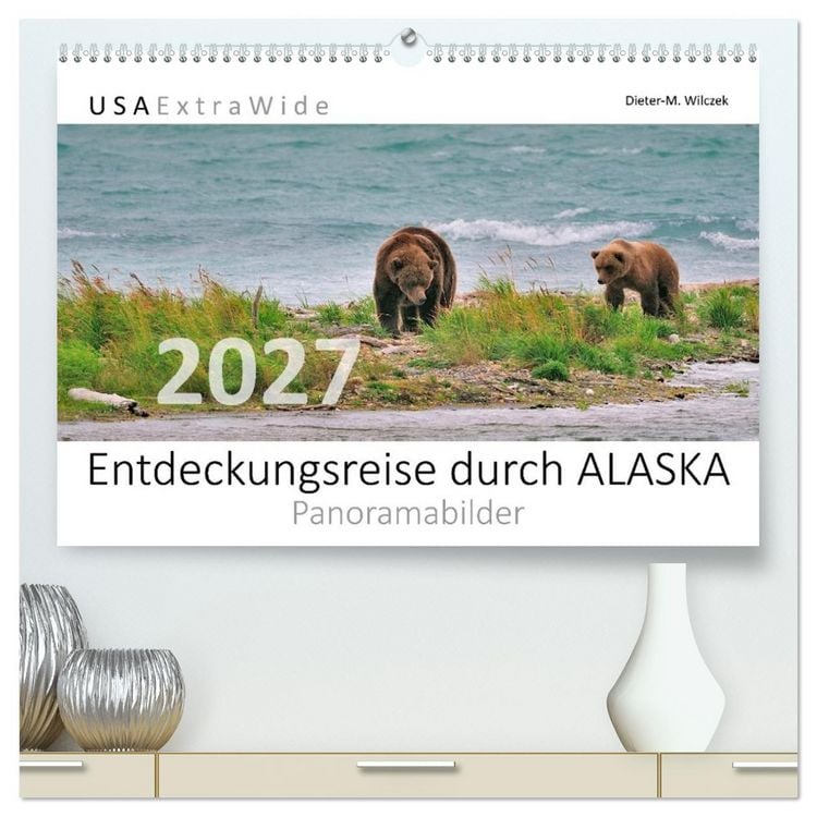 Produktbild: Entdeckungsreise durch ALASKA (hochwertiger Premium Wandkalender 2027 DIN A2 quer), Kunstdruck in Hochglanz