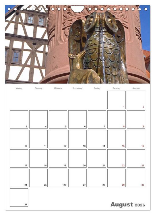 Produktbild: Weinheim an der Bergstra&szlig;e Planer (Wandkalender 2026 DIN A4 hoch), CALVENDO Monatskalender