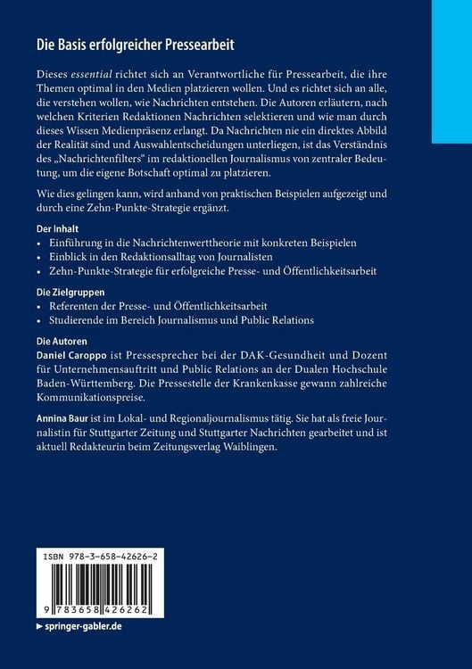 Produktbild: Die Basis erfolgreicher Pressearbeit