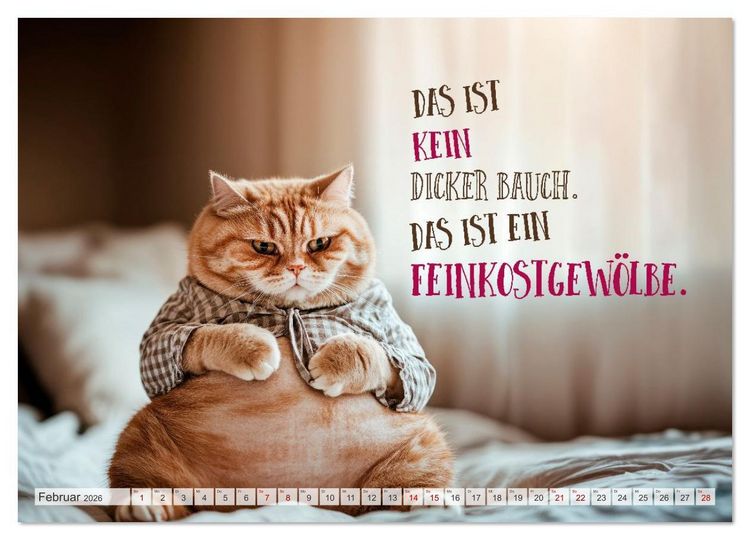 Produktbild: FLAUSCHFIGUR DELUXE Jeden Monat ein H&auml;ppchen Humor (Wandkalender 2026 DIN A4 quer), CALVENDO Monatskalender