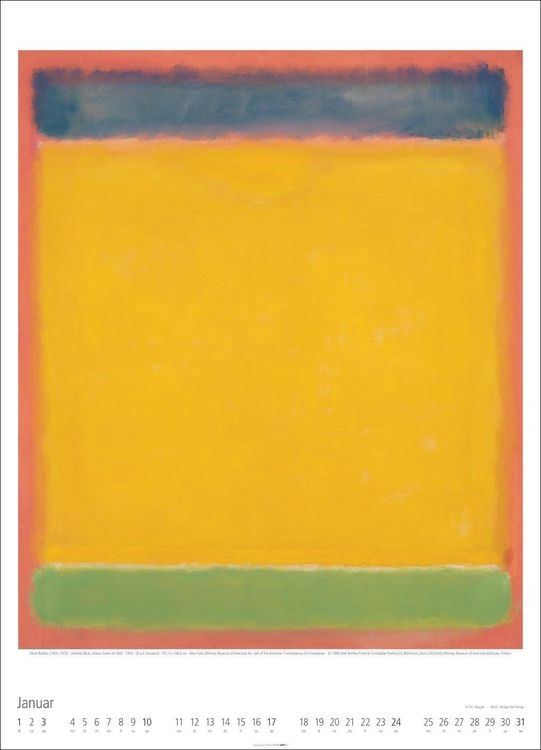 Produktbild: Mark Rothko Kalender 2027